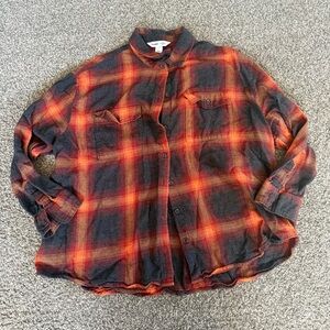 Old Navy Flannel Style Button Up - Taylor Swift Folklore Pattern